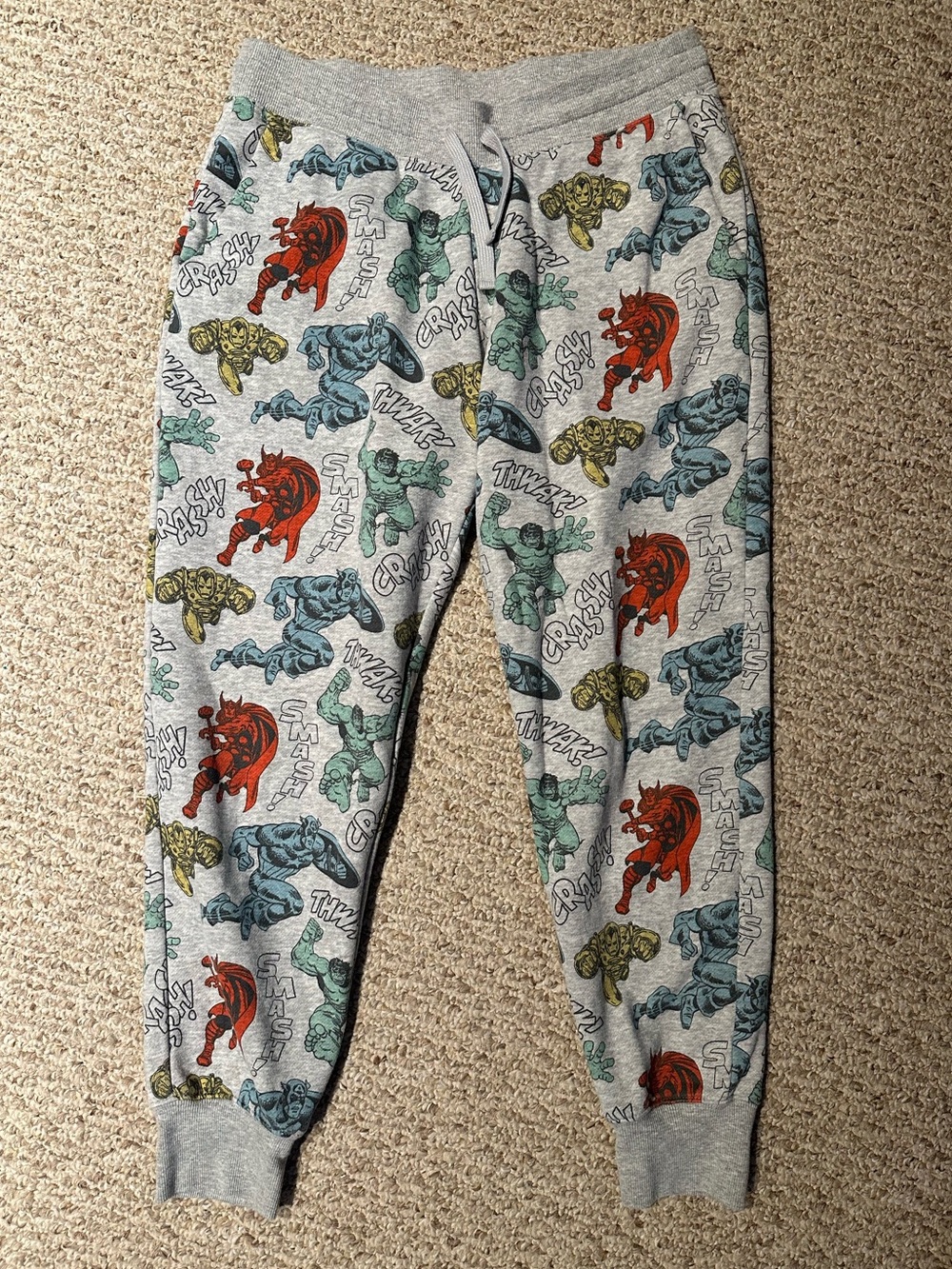 Disney Marvel Avengers Men’s Grey Jogger Pants